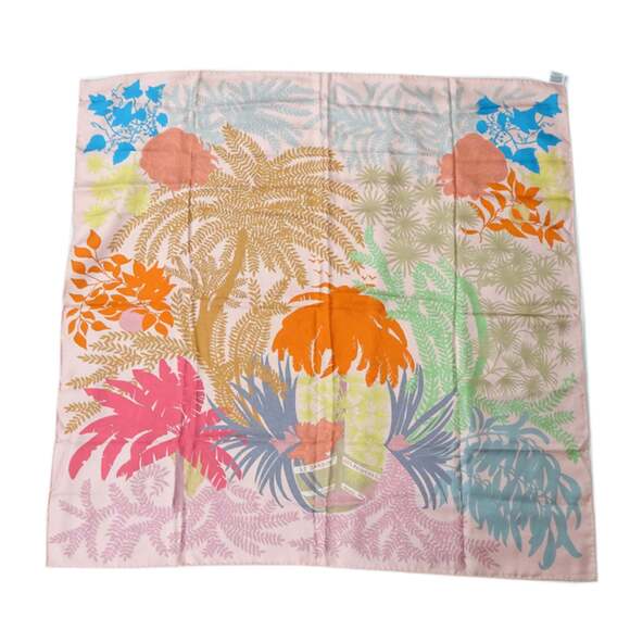 HERMES Authentic Pink Silk Scarf - Picture 2 of 8